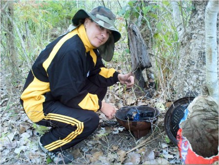 Praparando a Gengiscan para o Almoço
